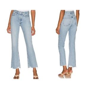 MOTHER Denim The Hustler Ankle Fray in Smooth Sailing Sz 28